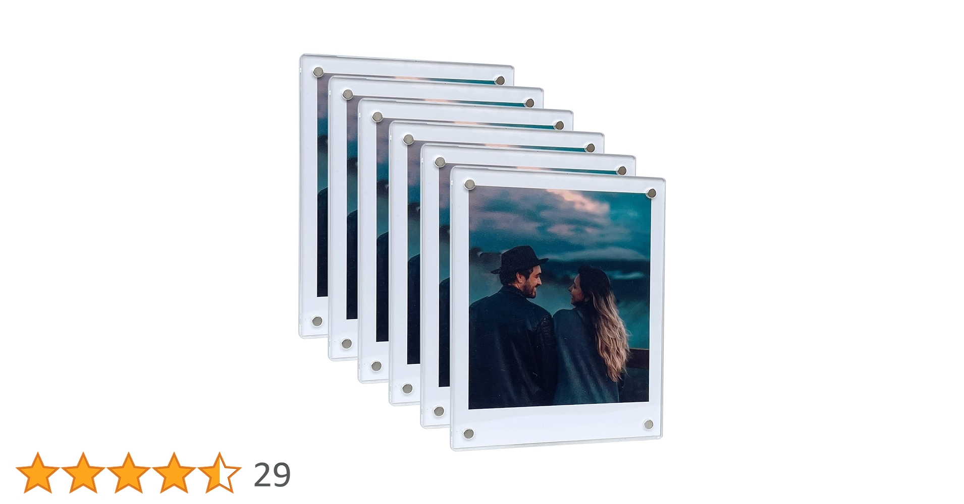 Amazon.co.jp: SULEPE 磁気ポラロイド写真フレーム 3.5x4.25インチ